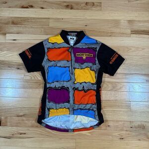 World Jerseys Women's Cycling Jersey Biker Chick Precaryous Size M